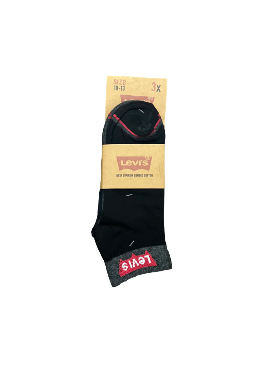 Branded Levi's Cotton Ankle Socks (Pack Of 6 Pairs) - Image 5