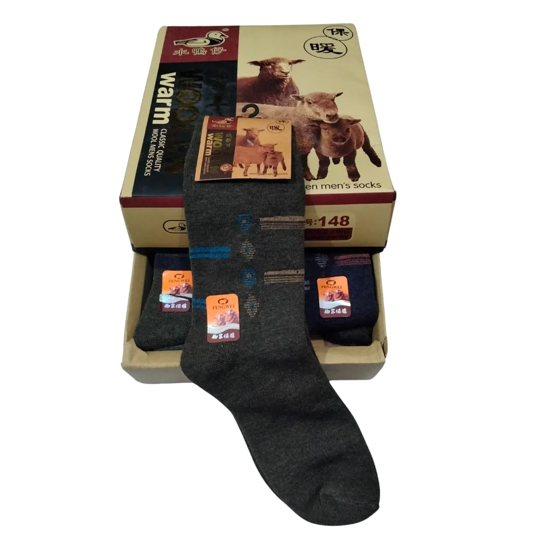Woolen Long Socks (Pack Of 3 Pairs) Random Color - Image 4