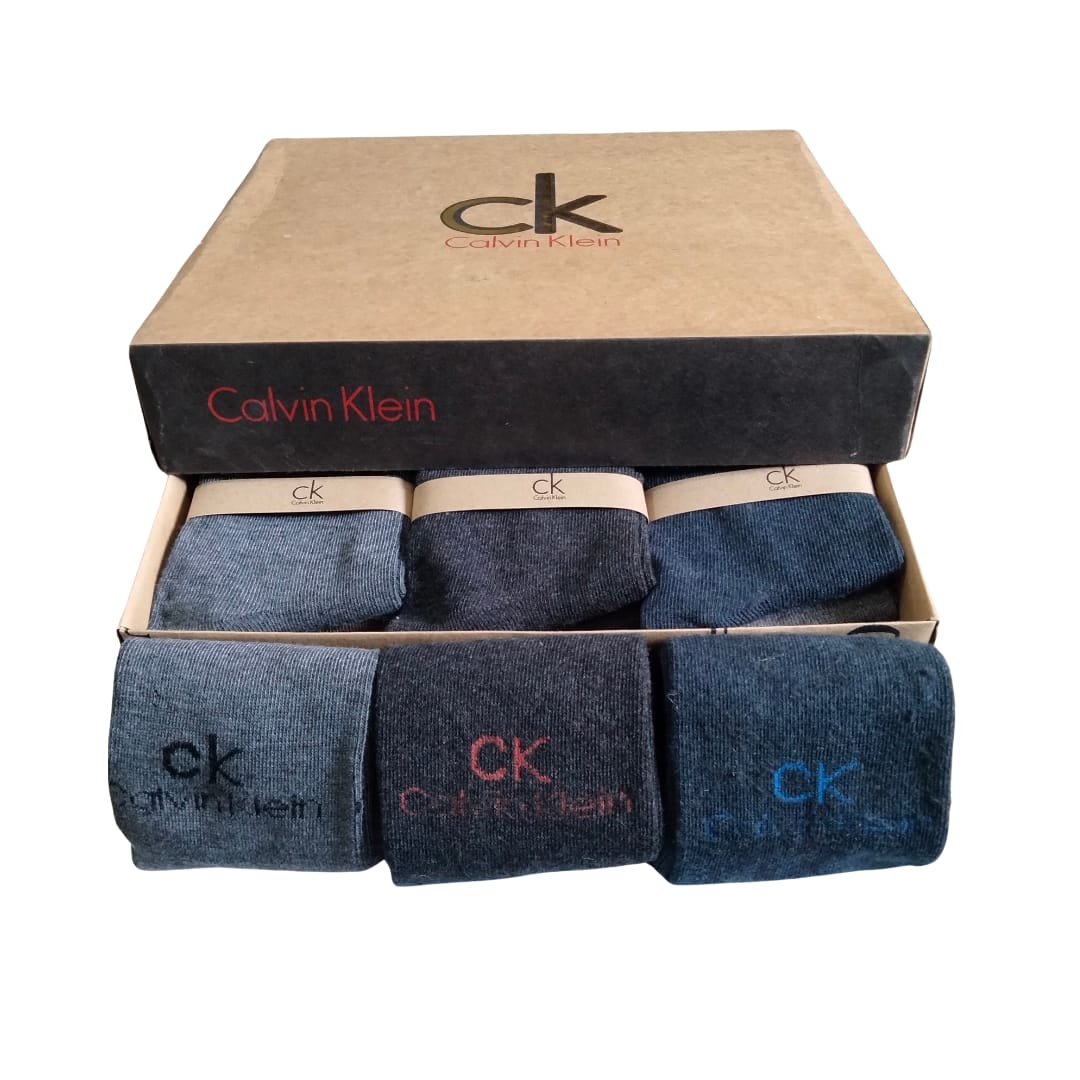CK Long Cotton Winter Socks-MIX Colors (6 Pairs) - Image 3