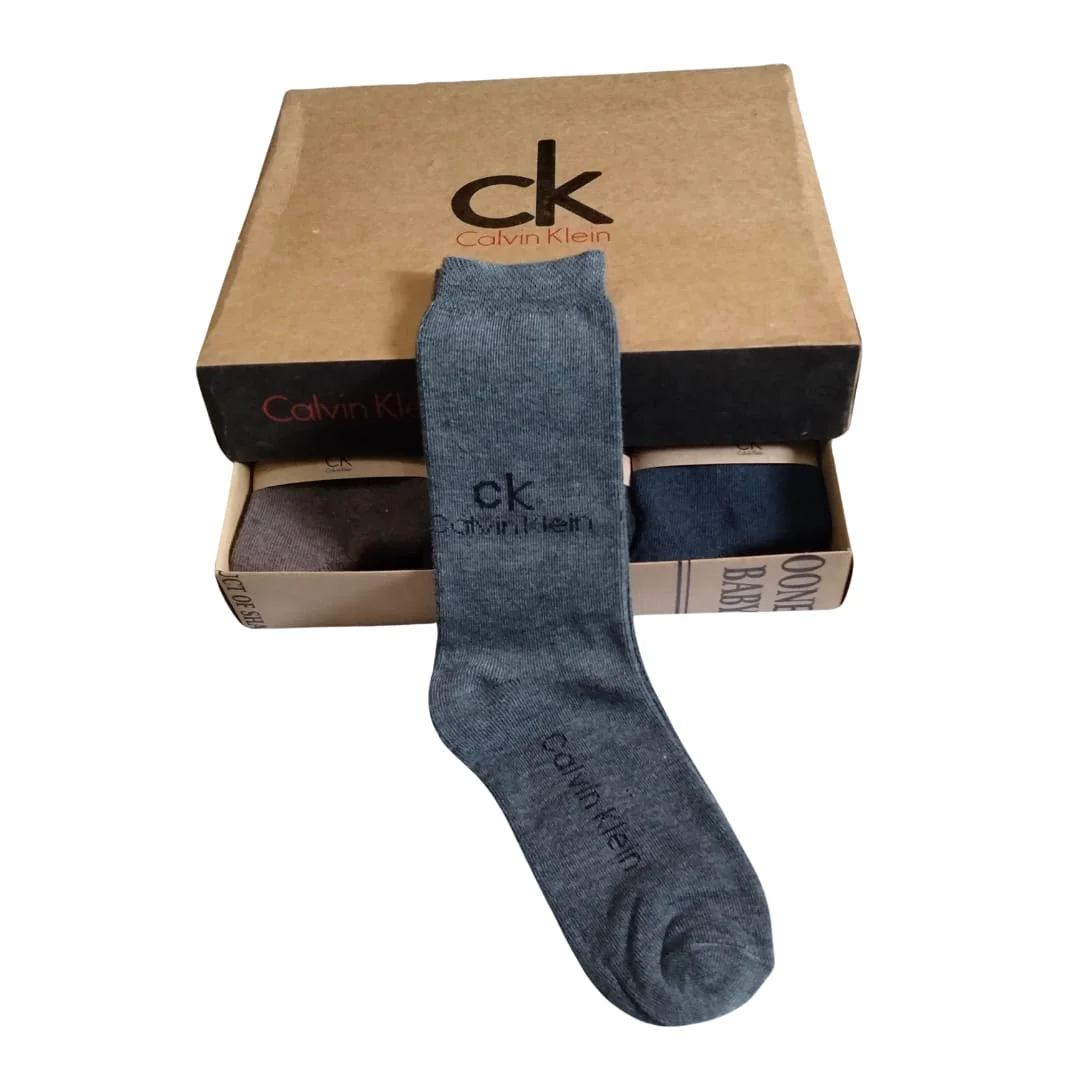 CK Long Cotton Winter Socks-MIX Colors (6 Pairs) - Image 4