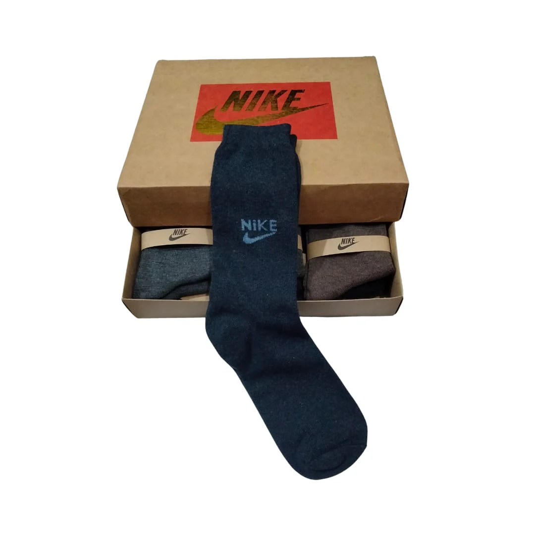NIKE's Long Cotton Winter Socks-MIX Colors (12 Pairs) - Image 2