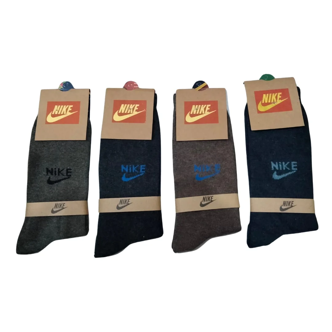 NIKE's Long Cotton Winter Socks-MIX Colors (6 Pairs) - Image 4
