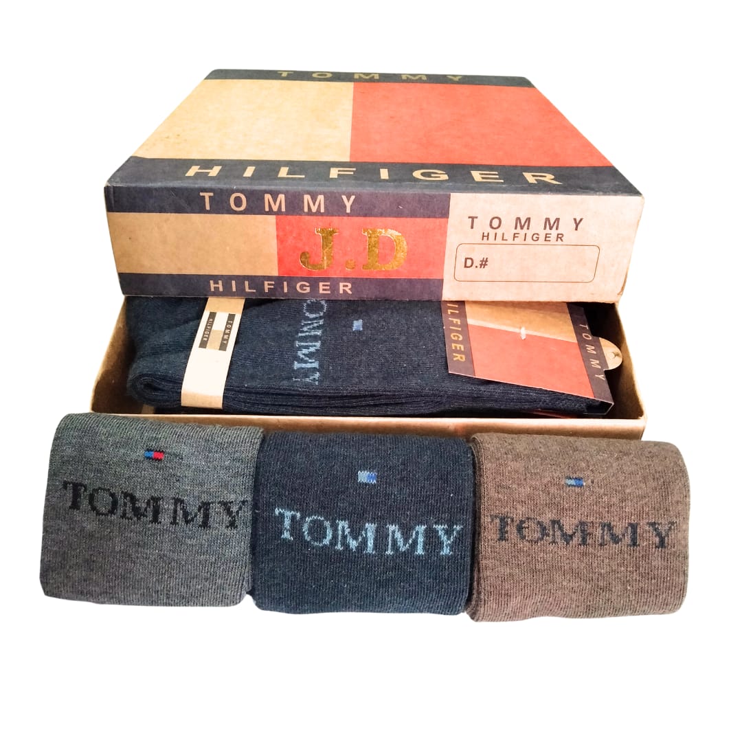 TOMMY Long Cotton Winter Socks-MIX Colors (3 Pairs) - Image 4