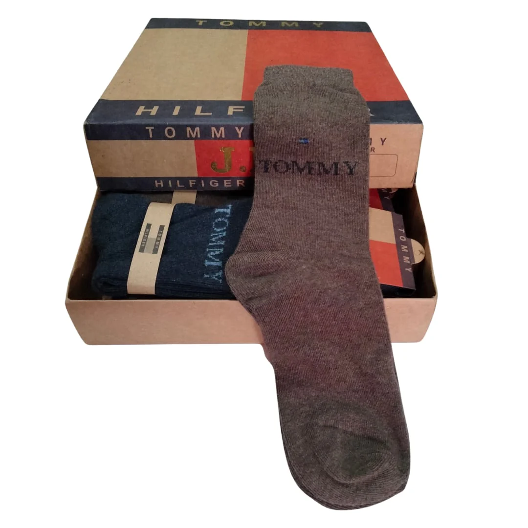 Tommy Long Cotton Winter Socks-MIX Colors (6 Pairs) - Image 2
